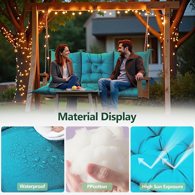 3 Seater Porch Swing Cushion, Thick Cushion - Image 3