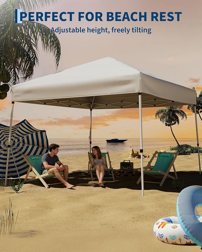 Canopy Tent, GarveeLife 10X10 FT Pop Up Canopy Outdoor Instant Tent Slant Legs - Image 5