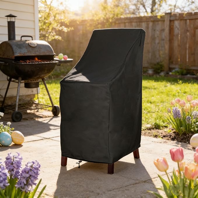 RosieLily Outdoor Chair Covers, High Back Patio Chair Covers Waterproof - Image 3