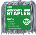 U Shape Garden Stakes 180 Packs 4 Inch 11 Gauge Irrigation Tubing Stakes by TiTifield