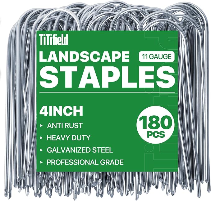 U Shape Garden Stakes 180 Packs 4 Inch 11 Gauge Irrigation Tubing Stakes - Image 7