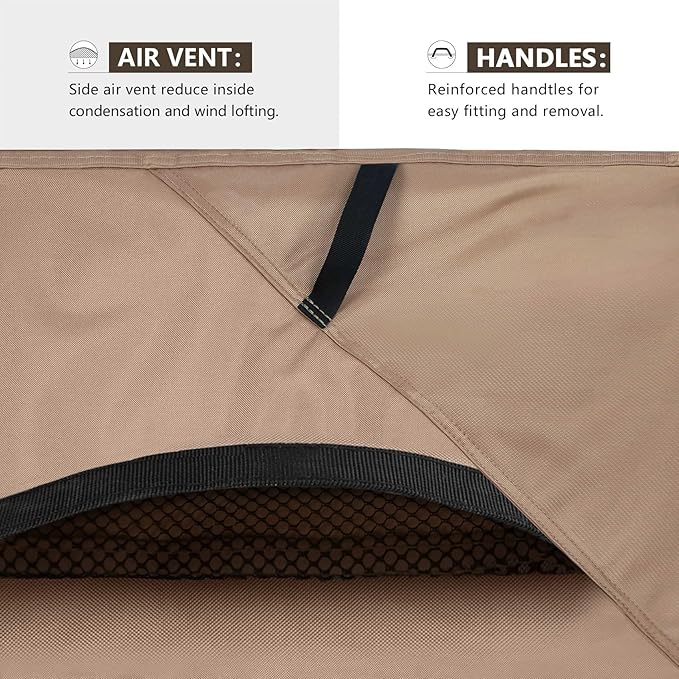 ULTCOVER Round Patio Table and Chair Set Cover - Image 4
