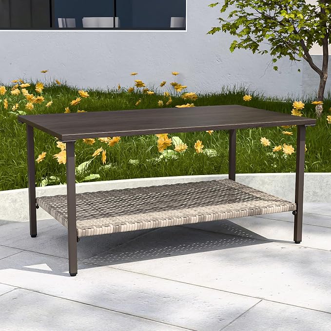COOS BAY Aurora Terrace Outdoor Coffee Table - Image 6