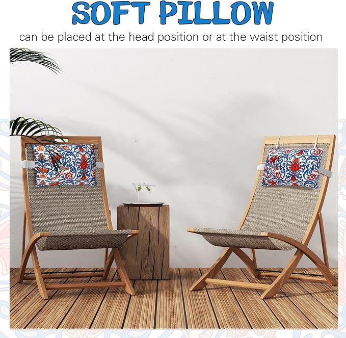 4 Pcs Chaise Lounge Pillow - Image 7