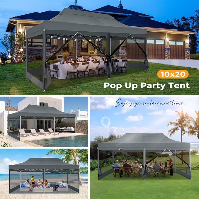 COBIZI 10x20 Heavy Duty Pop Up Canopy Tent - Image 3