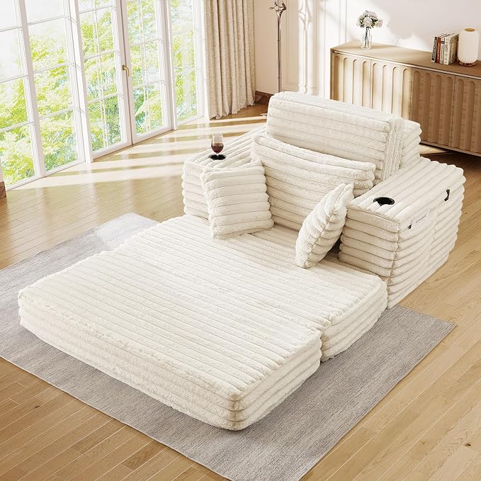 5-In-1 Oversized Chaise Lounge Chair Indoor - Image 9