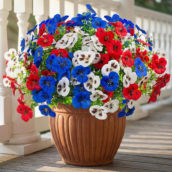 36 Pcs Artificial Fake Pansy Flowers - Image 3