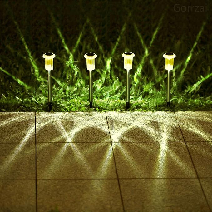 Solar Lights Outdoor 10 Pack Solar Pathway Lights Outdoor LED Waterproof - Image 7