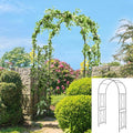Moccha Garden Arch, 7.2Ft Metal Arbor by LDAILY