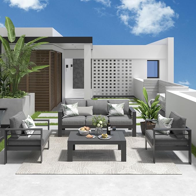 Solaste Aluminum Patio Furniture Set - Image 8