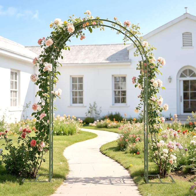 VINGLI Garden Arch Trellis, 7.6ft Arch Trellis - Image 2