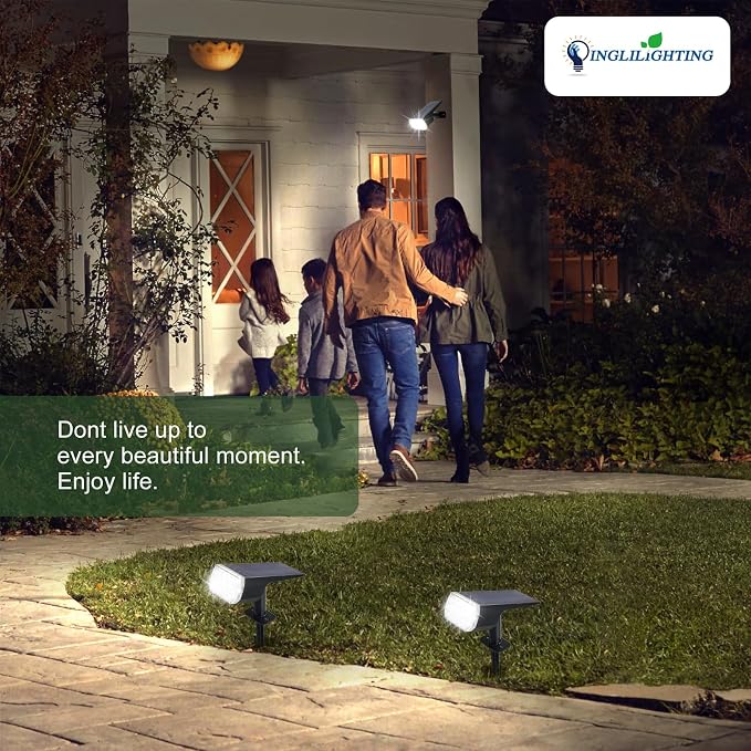 DINGLILIGHTING Solar Lights Outdoor Waterproof: IP65 Led Spot Light Decorations - Image 5