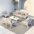 HDPE 7 Piece Patio Furniture Set, HDPE Outdoor Sectional by PatioKingdom