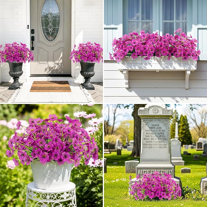 MACTING 24 Bundles Artificial Flowers - Image 6