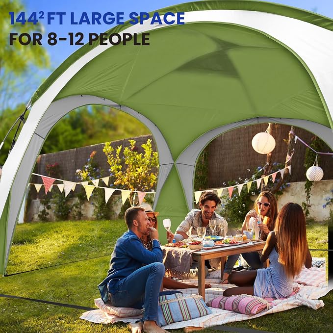 Beach Tent 12 X 12ft Large UPF50+ Pop Up Canopy - Image 3
