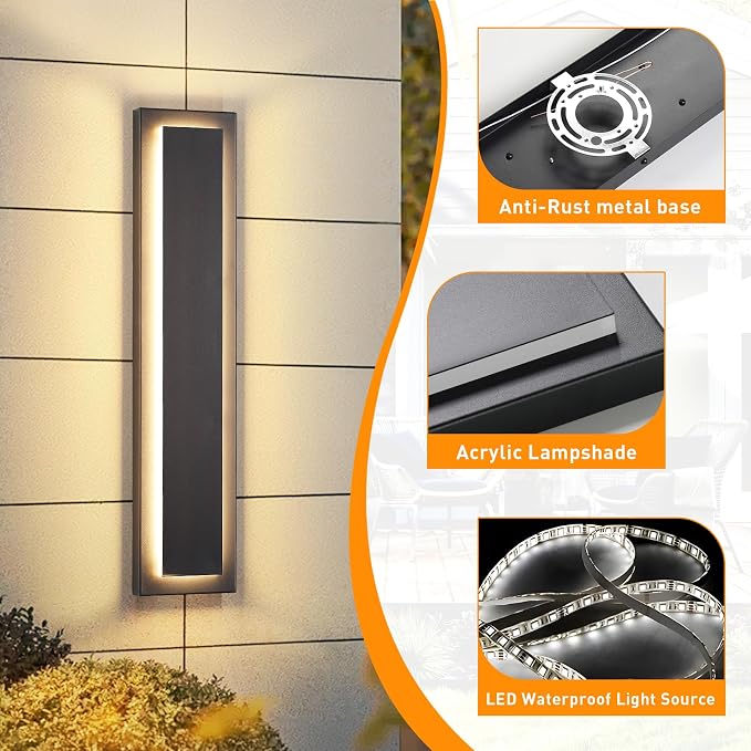  Porch Lights Outdoor Sconce Light, Modern Exterior Front Door - Image 5
