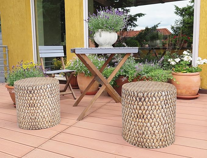 Delsit Outdoor Ottoman Pouf - Image 6