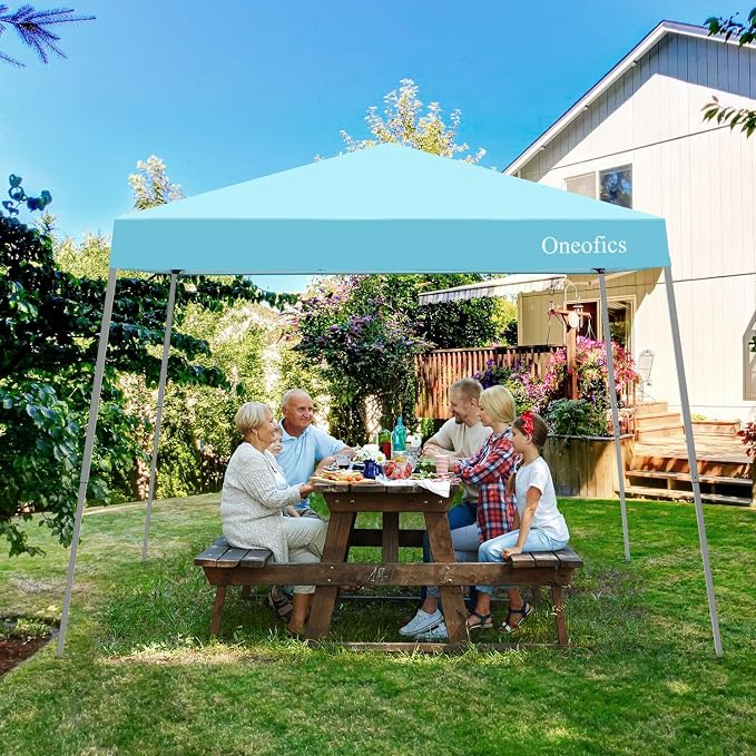 Canopy Tent, 10X10 FT Pop Up Canopy Outdoor Instant Tent Slant Legs - Image 7