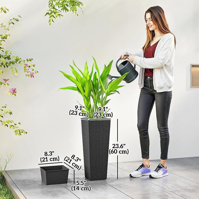 Outsunny 23.6 Inch Tall Planters - Image 3