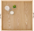SwallowLiving 24 x 24 Inches Extra Large Square Wood Ottoman Tray by SwallowLiving