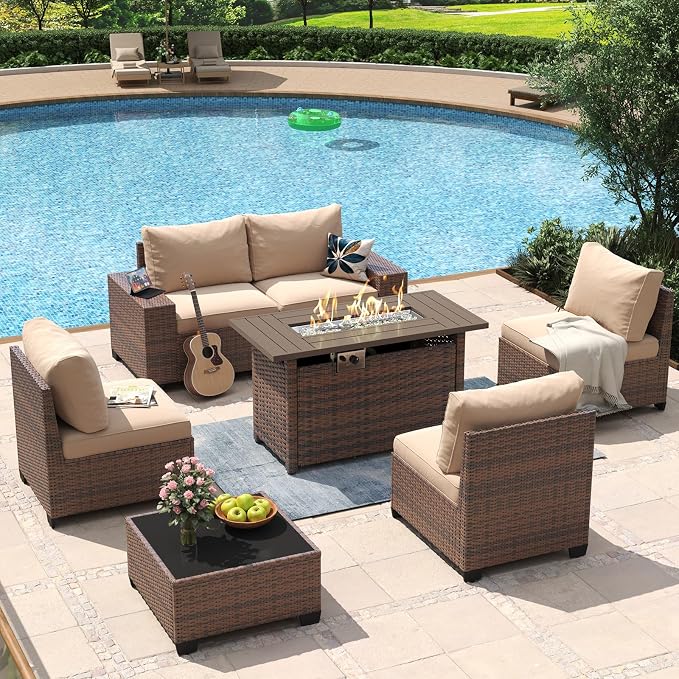 Aoxun 7 Piece Patio Furniture Set by Aoxun
