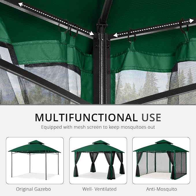 MASTERCANOPY Patio Gazebo Mosquito Netting Screen Walls - Image 6