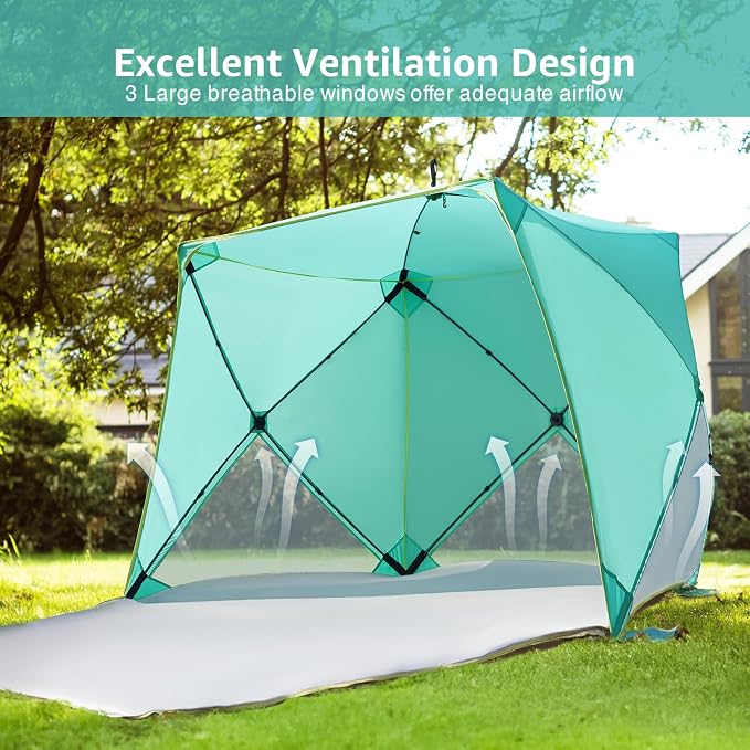 Old Bahama Bay Pop Up Beach Tent, Portable Shade Sun Shelter UPF50+ UV - Image 2