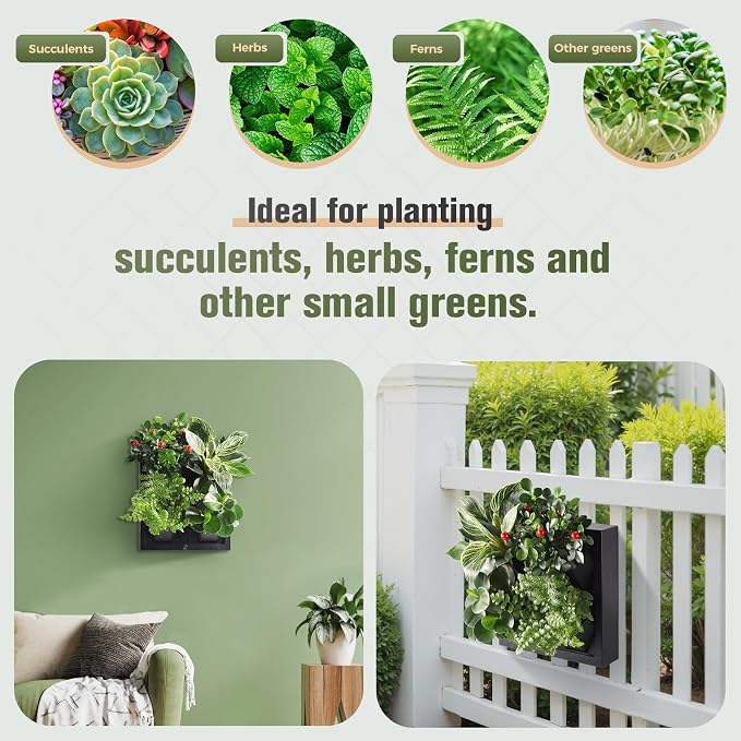 Wall-Mounted Vertical Garden Planter – Ready-to-Use Indoor Wall Planter - Image 3