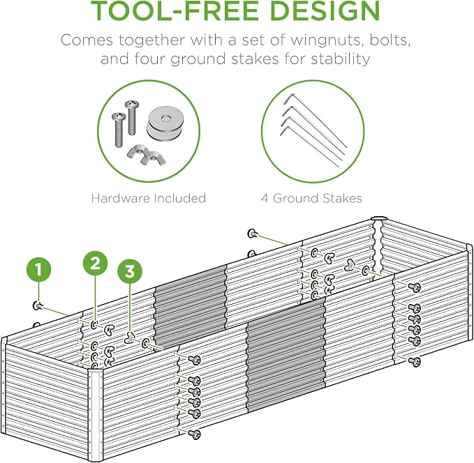 Best Choice Products 8x2x2ft Outdoor Metal Raised Garden Bed, Rectangular Deep - Image 4