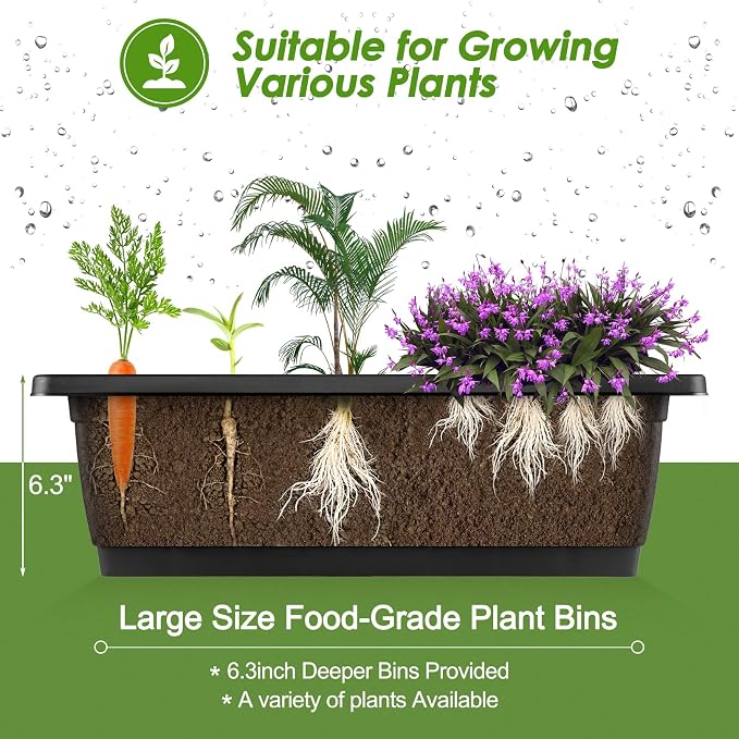 Suyncll Vertical Raised Garden Bed Planter Box, 5 Tiers Vertical Garden Planter - Image 5