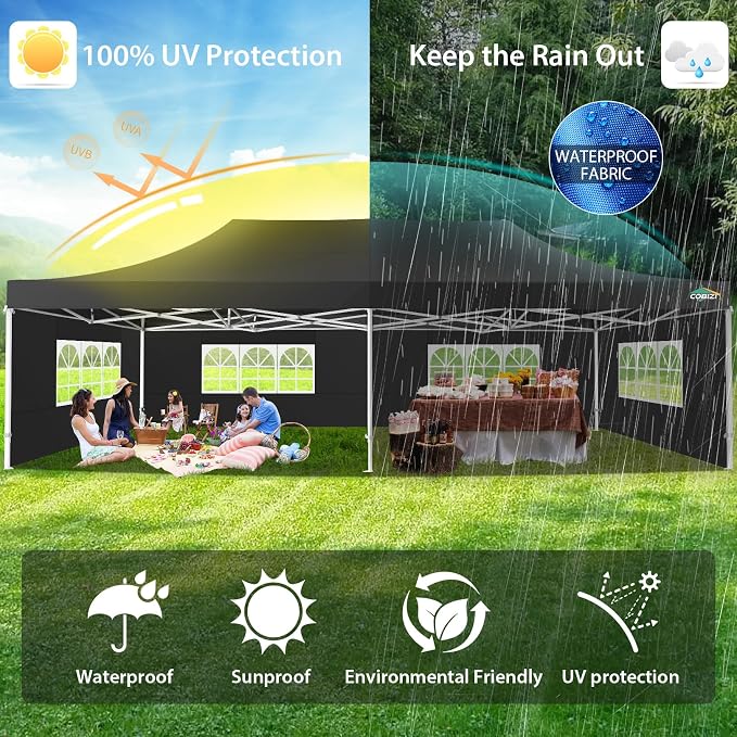 COBIZI 13x26 Pop up Canopy Tent 13x26 Canopy - Image 5