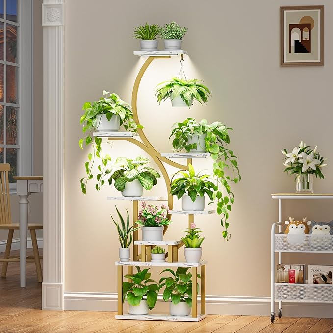 Plant Stand Indoor with Grow Lights - Image 2