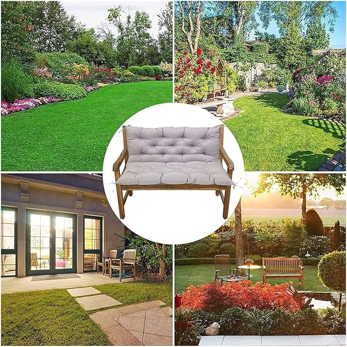 Swing Cushion Replacement Outdoor Porch Waterproof Bench Cushion 2-3 Seater - Image 6