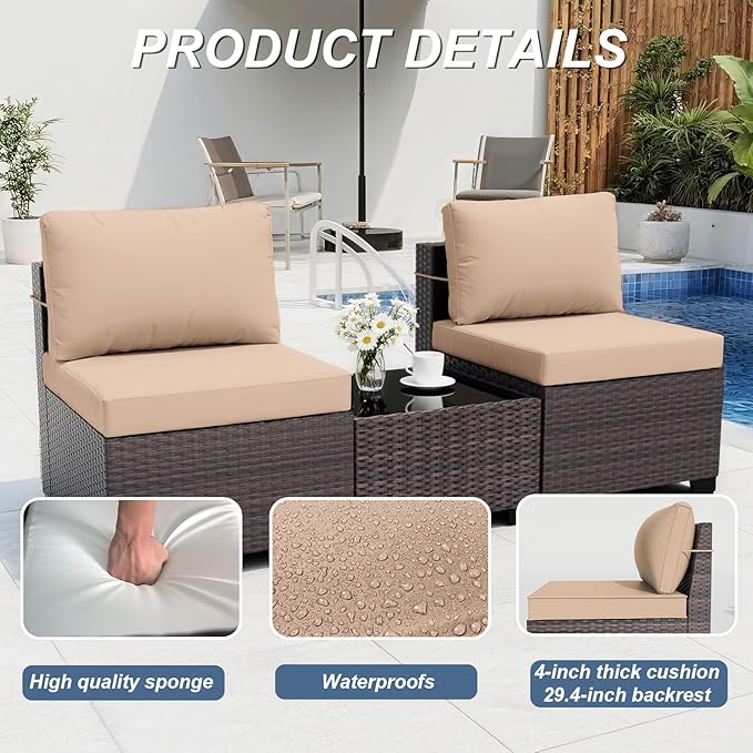 ALAULM 10 Pieces Patio Furniture Set - Image 2