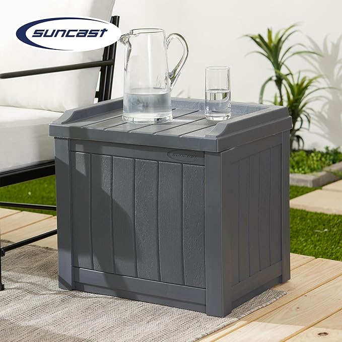 Suncast Small Deck Box Storage w/ Bench Seat - Image 4