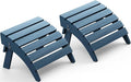 SERWALL Folding Adirondack Chair Footrest Set of 2, Adirondack Ottomans Without by SERWALL