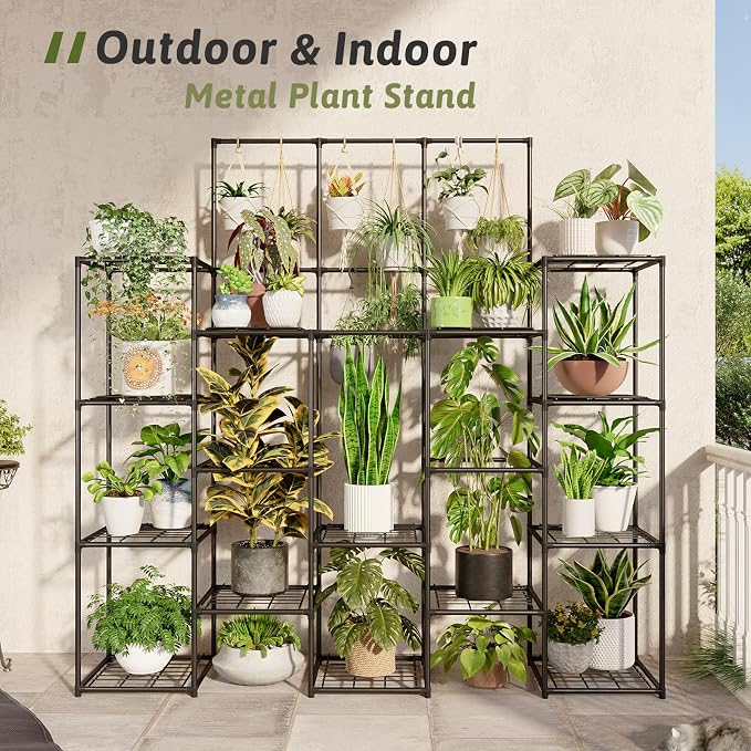 Metal Plant Stand Outdoor 63" Tall Plant Shelf - Image 2