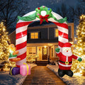 8 FT Christmas Inflatables Archway Outdoor Decorations, Inflatable Santa & by PIPIMOUSE