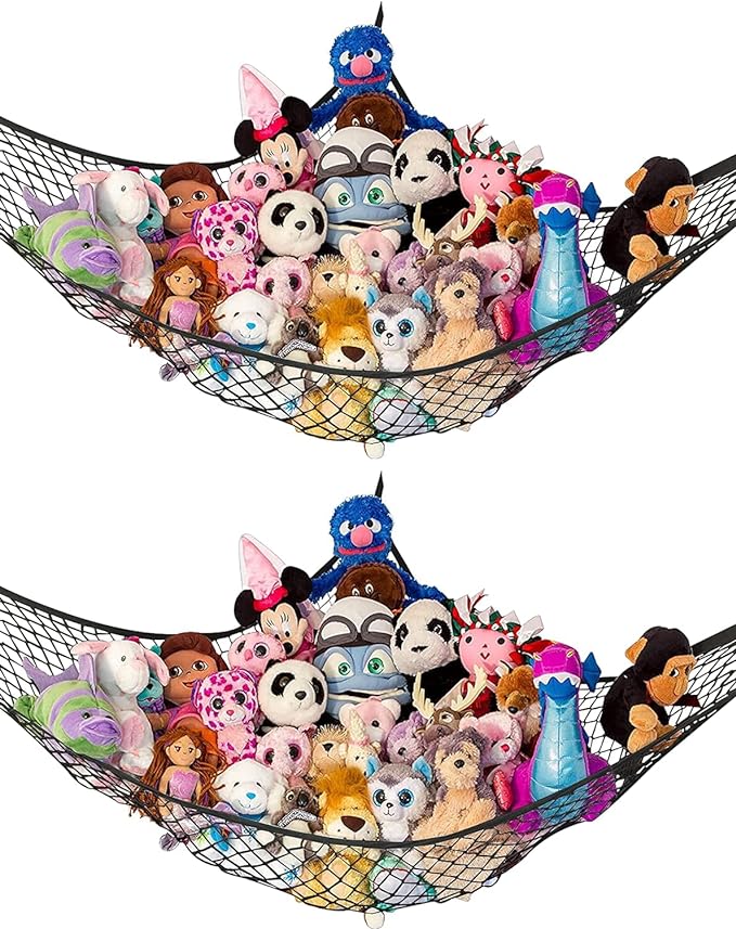 Lilly's Love Large Stuffed Animal Hammock | Corner Hanging Organizer, Toy by LillysLove