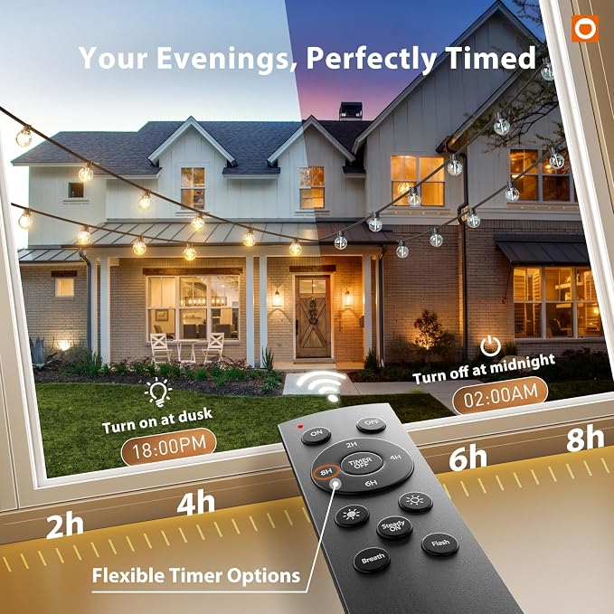 addlon Outdoor String Lights 200FT G40 - Image 6