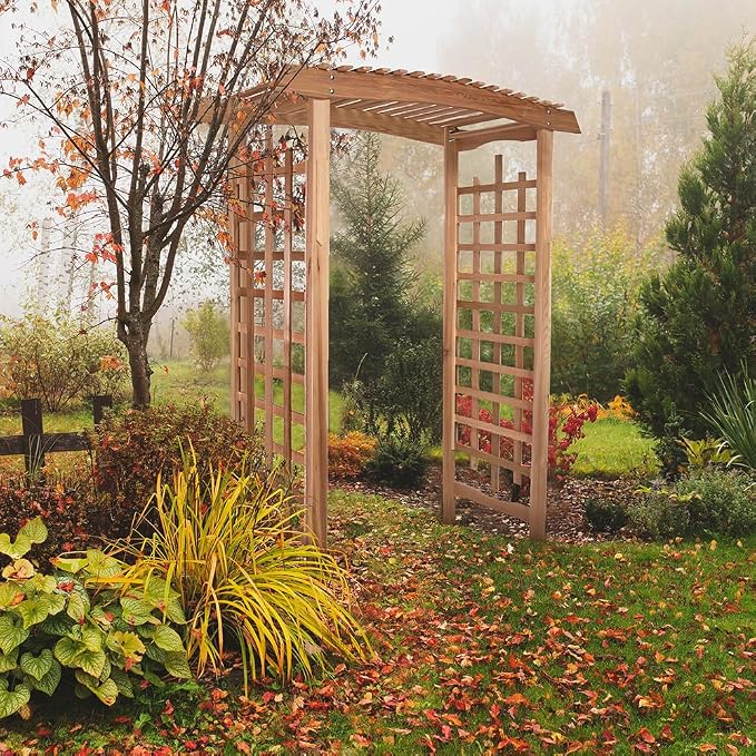 All Things Cedar GA87-B Garden Arbor - Image 6