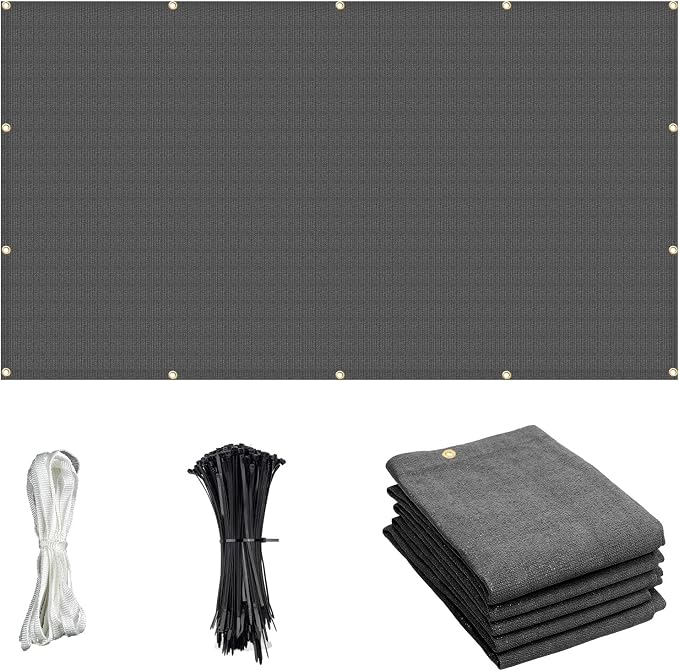 Cool Area Sun Shade Cloth with Grommets 8×11 FT Shade Panel Shade Tarp Screen by CoolArea