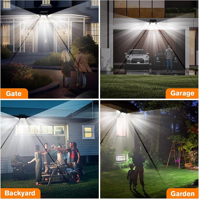 MIHANI Solar Lights Outdoor, Quick Charge Solar Motion Deck Lights Outdoor - Image 7