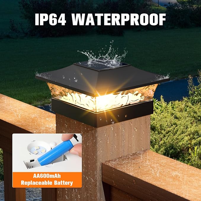 APONUO Solar Post Cap Lights - Image 6