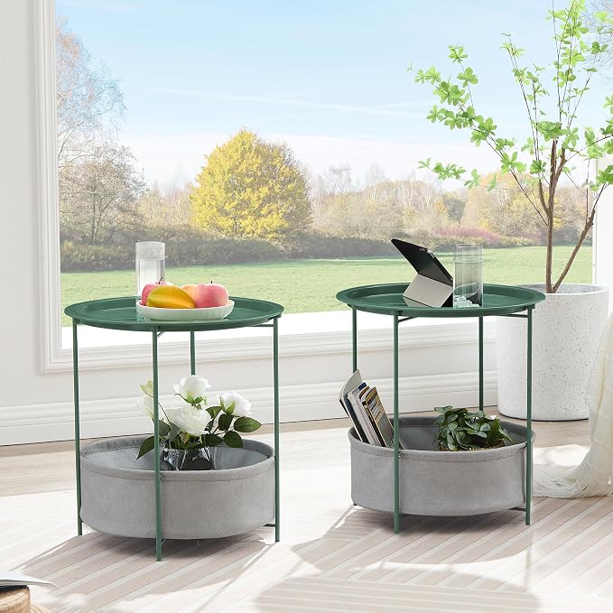 VECELO Round Side/End Table - Image 4