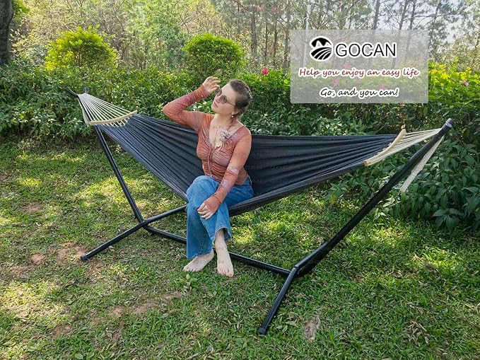 Double Hammock 2 Person Extra Large 220x150cm Total Length 330cm Load 500lb - Image 6