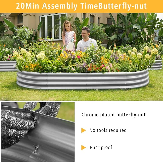 Garden Galvanized Raised Garden Bed Kit - Image 7