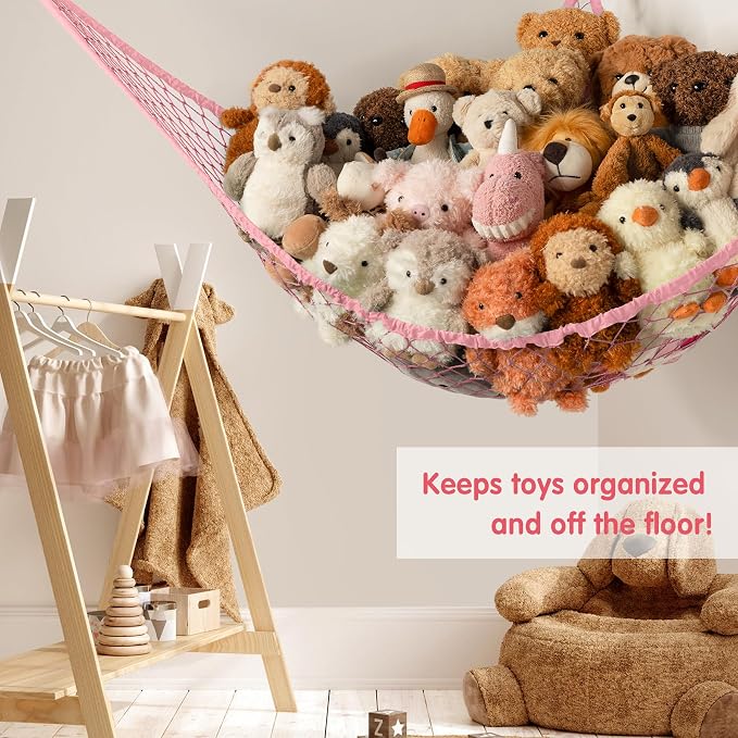 Stuffed Animal Storage Hammock Net Corner - Image 4