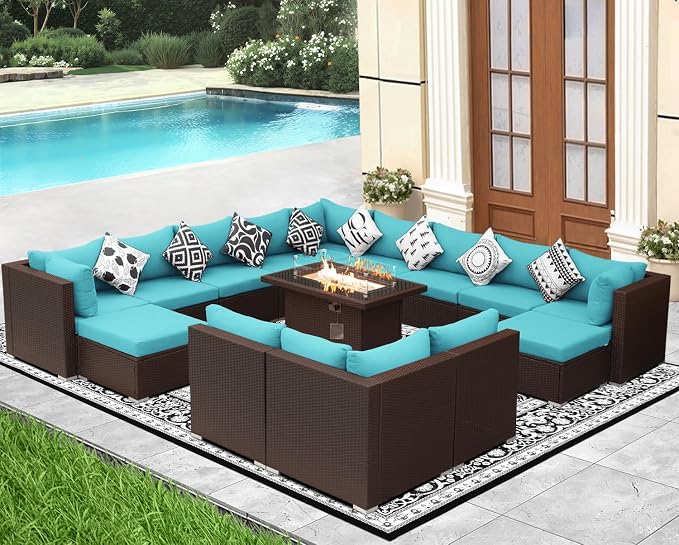 NICESOUL 15 Piece Outdoor Sectional - Image 3