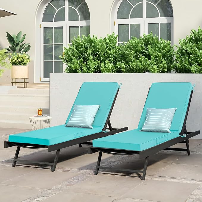 Cozyide Chaise Lounge Cushions Outdoor 72"x21"x3", Waterproof Lounge Chair - Image 7